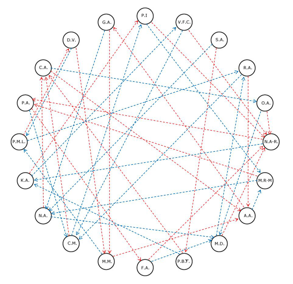 Fig. 2. Sociogram 